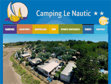 Tablet Screenshot of campinglenautic34.com